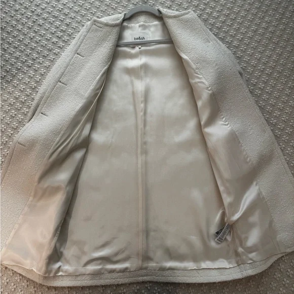 ba&sh lady coat, Ivory, Size 1 - Picture 2 of 4